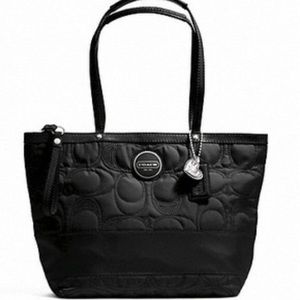 NWT Coach Signature Stitch Nylon Tote